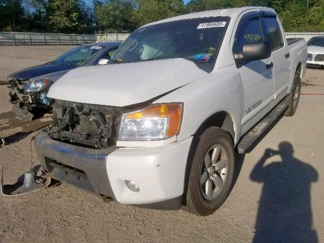 1N6AA0EC5EN519086 - 2014 NISSAN TITAN S WHITE photo 2