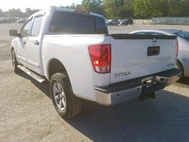 1N6AA0EC5EN519086 - 2014 NISSAN TITAN S WHITE photo 3