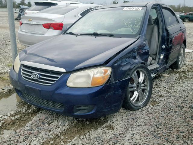 KNAFE121575470266 - 2007 KIA SPECTRA EX BLUE photo 2