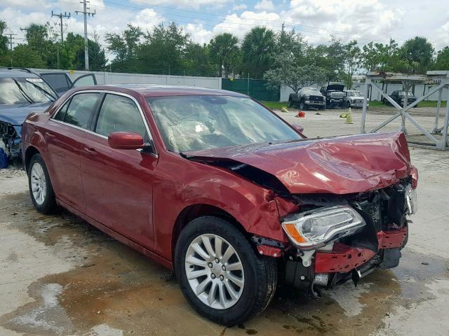 2C3CCAAG1EH200219 - 2014 CHRYSLER 300 RED photo 1