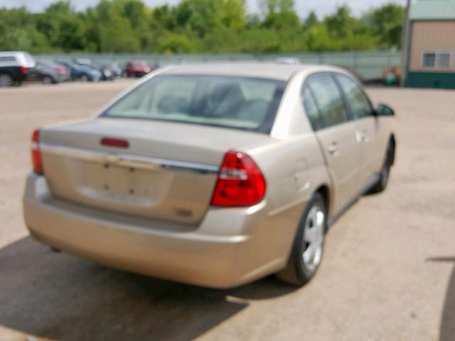 1G1ZS58F67F209167 - 2007 CHEVROLET MALIBU LS GOLD photo 4