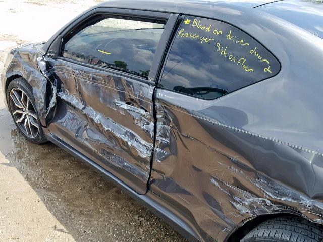 JTKJF5C72F3092768 - 2015 TOYOTA SCION TC ნაცრისფერი ფოტო 10