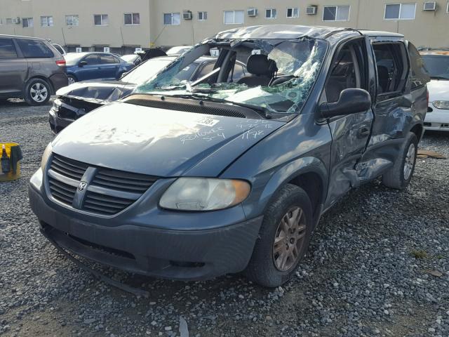 1D4GP25R47B111178 - 2007 DODGE CARAVAN SE GREEN photo 2