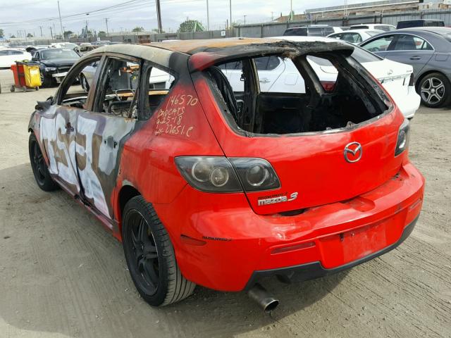 JM1BK144871635963 - 2007 MAZDA 3 HATCHBAC RED photo 3