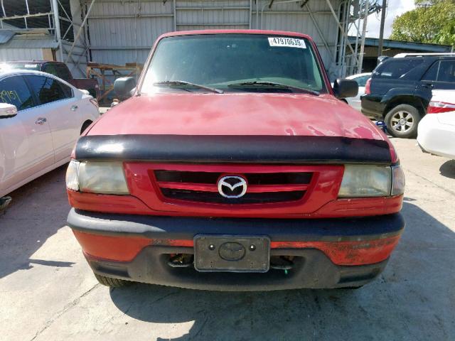 4F4YR16U61TM07756 - 2001 MAZDA B3000 CAB RED photo 9