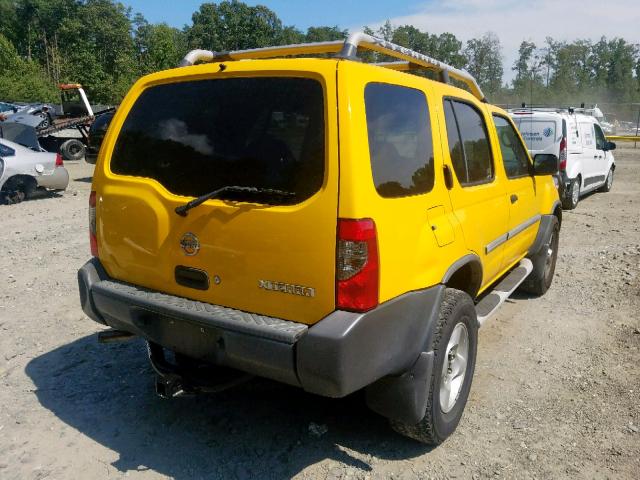 5N1ED28Y82C573743 - 2002 NISSAN XTERRA XE YELLOW photo 4