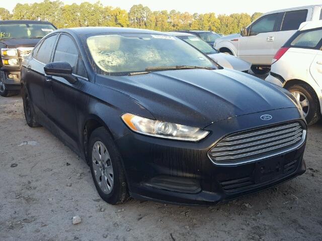 3FA6P0G77DR141751 - 2013 FORD FUSION S BLACK photo 1