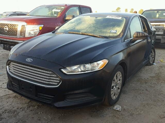 3FA6P0G77DR141751 - 2013 FORD FUSION S BLACK photo 2