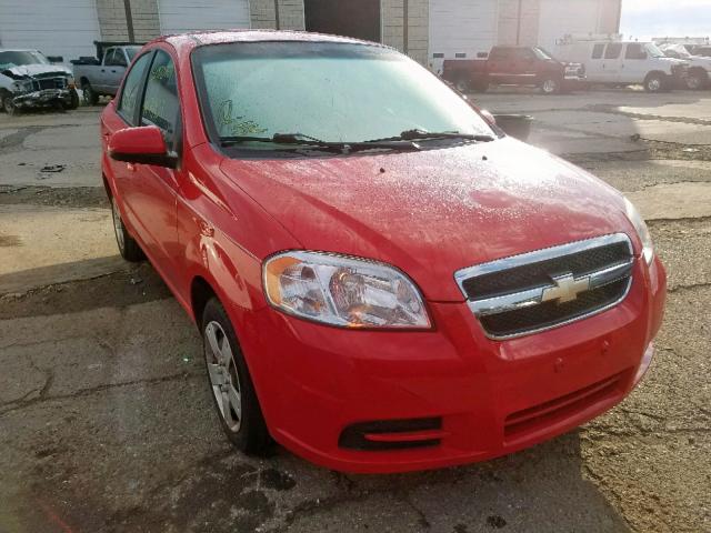 KL1TD5DE7AB113395 - 2010 CHEVROLET AVEO LS RED photo 1