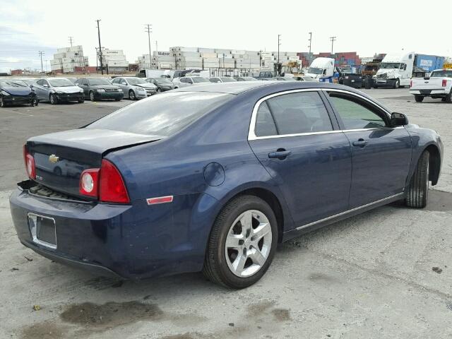 1G1ZC5EBXA4102527 - 2010 CHEVROLET MALIBU 1LT BLUE photo 4