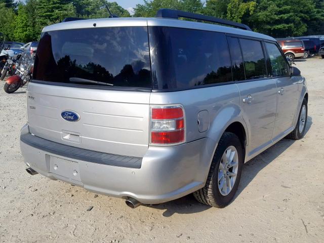 2FMGK5B87DBD06296 - 2013 FORD FLEX SE SILVER photo 4