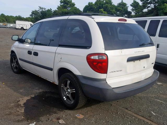 1D4GP25R05B131800 - 2005 DODGE CARAVAN SE WHITE photo 3