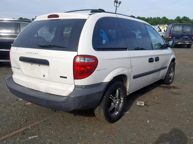 1D4GP25R05B131800 - 2005 DODGE CARAVAN SE WHITE photo 4