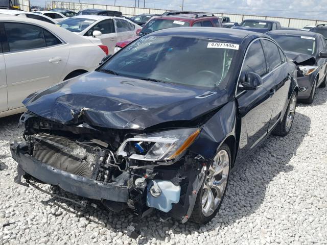 2G4GV5GV6C9186759 - 2012 BUICK REGAL GS BLACK photo 2