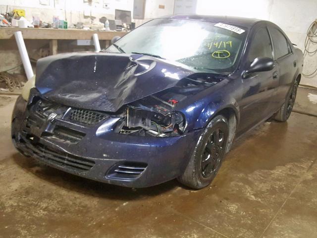 1B3EL36X44N146916 - 2004 DODGE STRATUS SE BLUE photo 2