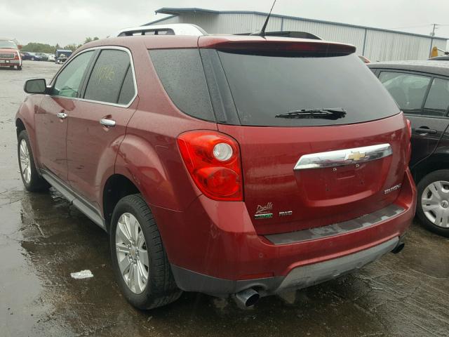 2CNFLNE58B6415866 - 2011 CHEVROLET EQUINOX LT MAROON photo 3