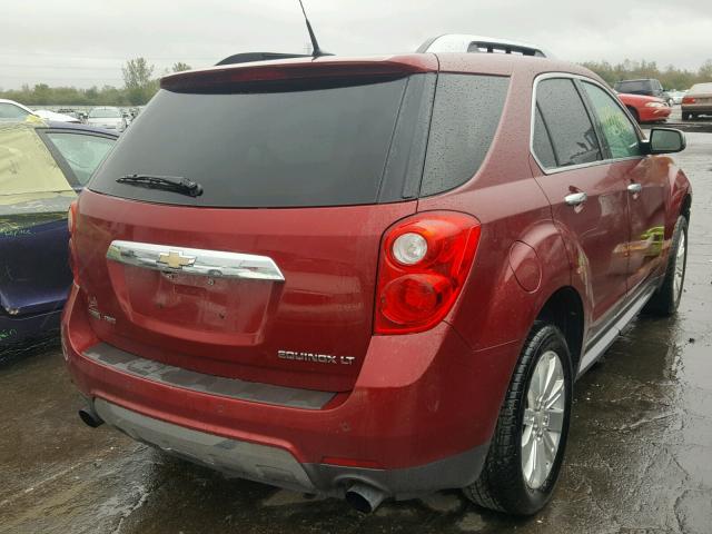 2CNFLNE58B6415866 - 2011 CHEVROLET EQUINOX LT MAROON photo 4