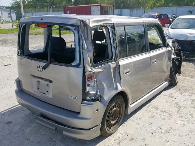 JTLKT324940153830 - 2004 TOYOTA SCION XB Сұр фото 4