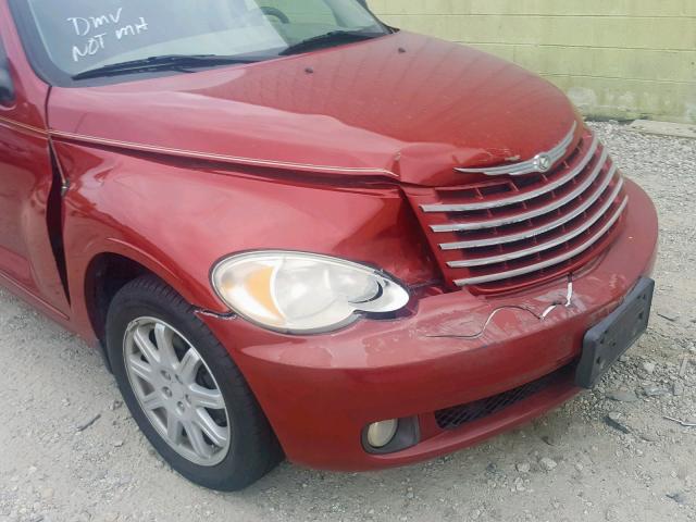 3A8FY58B38T150858 - 2008 CHRYSLER PT CRUISER RED photo 9