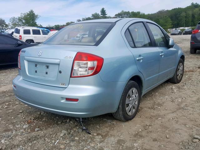 JS2YC412296200041 - 2009 SUZUKI SX4 BLUE photo 4