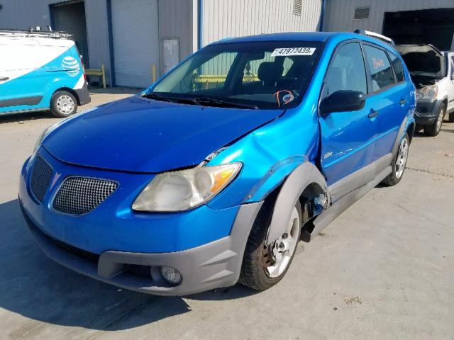 5Y2SL65887Z425022 - 2007 PONTIAC VIBE BLUE photo 2