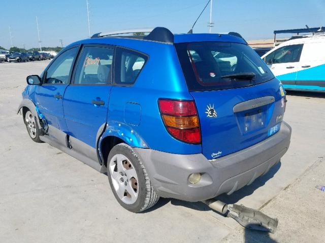 5Y2SL65887Z425022 - 2007 PONTIAC VIBE BLUE photo 3