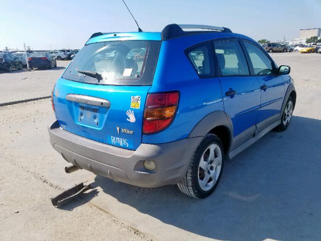 5Y2SL65887Z425022 - 2007 PONTIAC VIBE BLUE photo 4