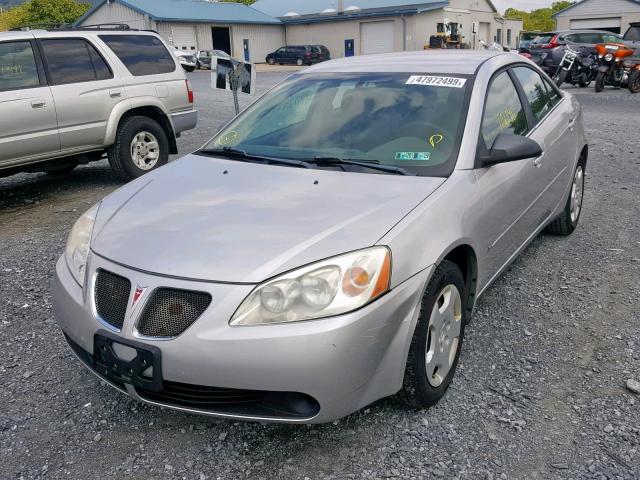 1G2ZF55B064254844 - 2006 PONTIAC G6 SE SILVER photo 2