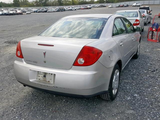 1G2ZF55B064254844 - 2006 PONTIAC G6 SE SILVER photo 4