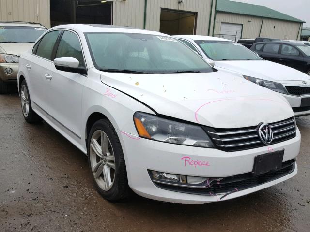 1VWBS7A32FC065795 - 2015 VOLKSWAGEN PASSAT SE WHITE photo 1