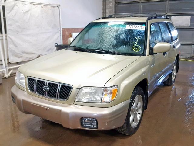 JF1SF65581H702350 - 2001 SUBARU FORESTER S TAN photo 2