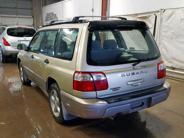 JF1SF65581H702350 - 2001 SUBARU FORESTER S TAN photo 3