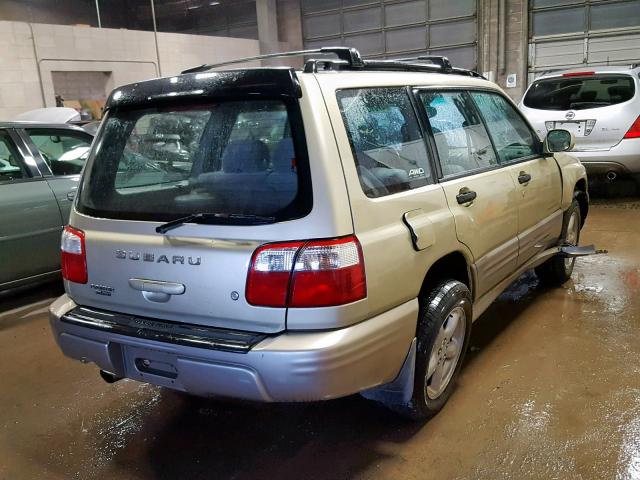 JF1SF65581H702350 - 2001 SUBARU FORESTER S TAN photo 4