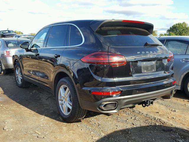 WP1AA2A27GKA08297 - 2016 PORSCHE CAYENNE BLACK photo 3