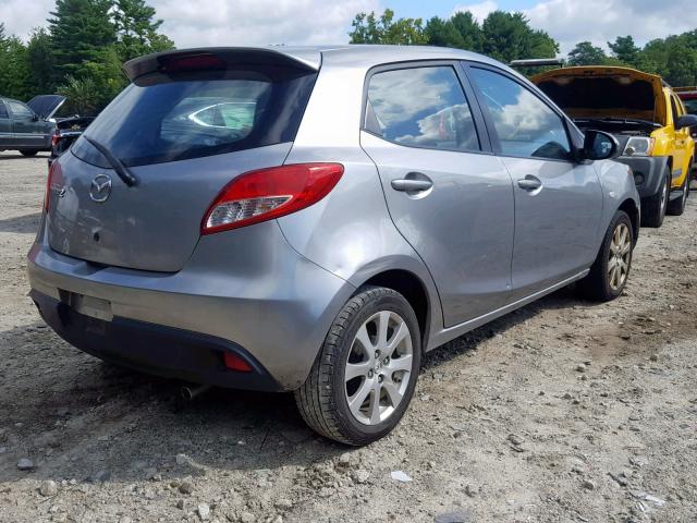 JM1DE1LYXC0142130 - 2012 MAZDA MAZDA2 GRAY photo 4