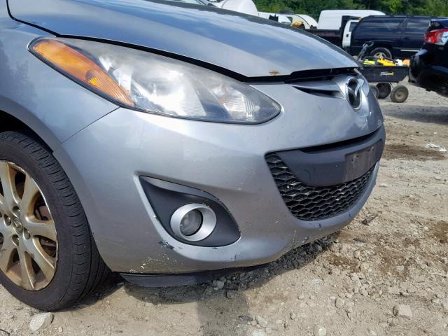 JM1DE1LYXC0142130 - 2012 MAZDA MAZDA2 GRAY photo 9