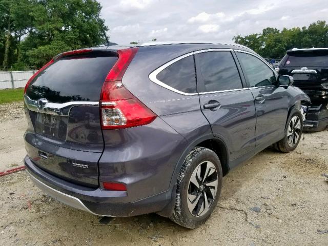 5J6RM3H99GL005961 - 2016 HONDA CR-V TOURI GRAY photo 4