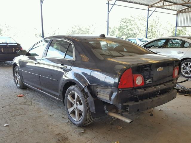 1G1ZC5E09CF160652 - 2012 CHEVROLET MALIBU 1LT BLACK photo 3