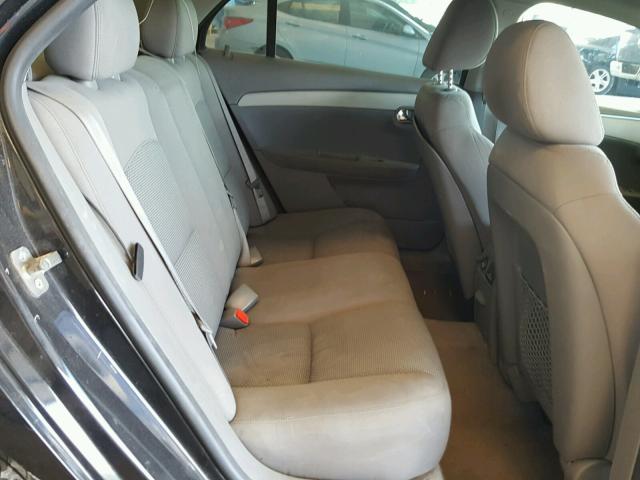 1G1ZC5E09CF160652 - 2012 CHEVROLET MALIBU 1LT BLACK photo 6