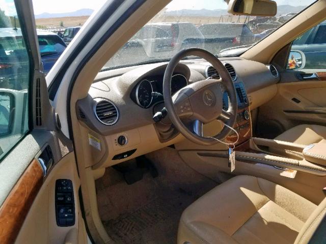 4JGBB22E27A180346 - 2007 MERCEDES-BENZ ML 320 CDI WHITE photo 9