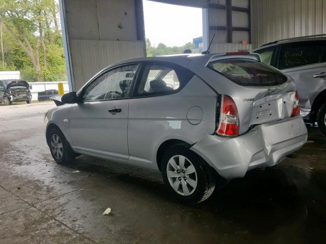 KMHCM36C29U139018 - 2009 HYUNDAI ACCENT GS SILVER photo 3