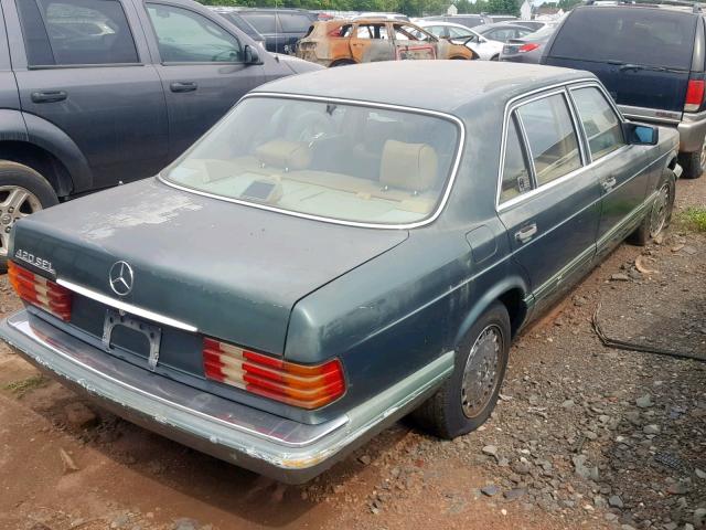 WDBCA35E1MA581233 - 1991 MERCEDES-BENZ 420 SEL GRAY photo 4