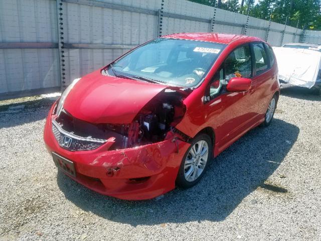 JHMGE8H53BC026641 - 2011 HONDA FIT SPORT RED photo 2