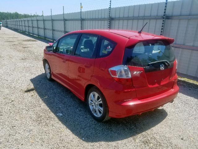 JHMGE8H53BC026641 - 2011 HONDA FIT SPORT RED photo 3