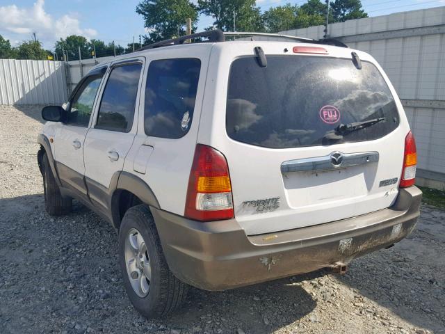 4F2CU091X1KM60818 - 2001 MAZDA TRIBUTE LX WHITE photo 3