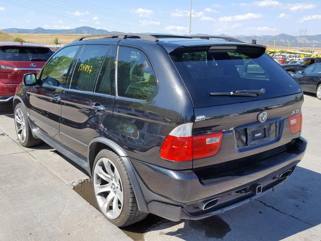 5UXFA93585LE82212 - 2005 BMW X5 4.8IS BLACK photo 3