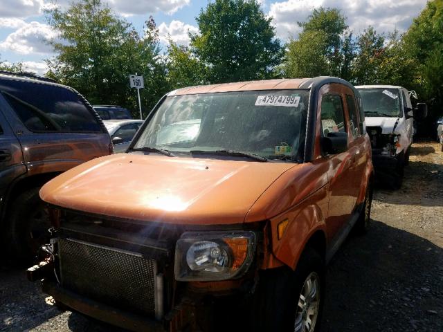 5J6YH28728L002376 - 2008 HONDA ELEMENT EX ORANGE photo 2