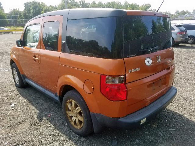 5J6YH28728L002376 - 2008 HONDA ELEMENT EX ORANGE photo 3