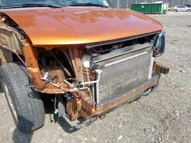 5J6YH28728L002376 - 2008 HONDA ELEMENT EX ORANGE photo 9