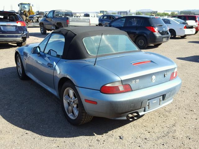 WBACN33411LK49032 - 2001 BMW Z3 2.5 BLUE photo 3